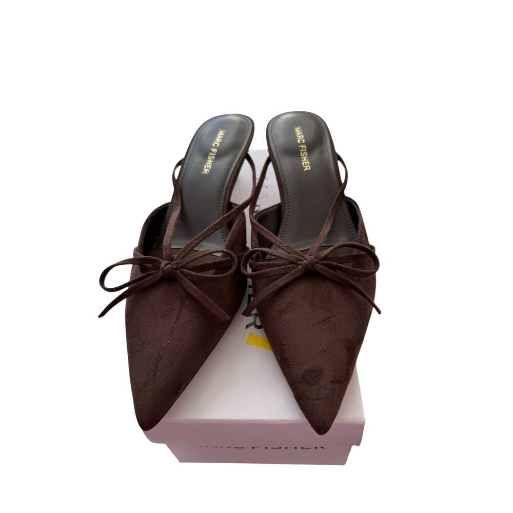 Marc Fisher Women's Dark Brown Florin Kitten Heels Mule Size 7.5M - Picture 5 of 9